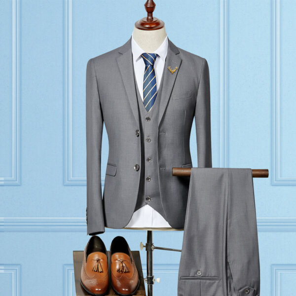Slim Fit Wedding Suits For Men Custom Made Mens 3 Piece Suit - Image 5