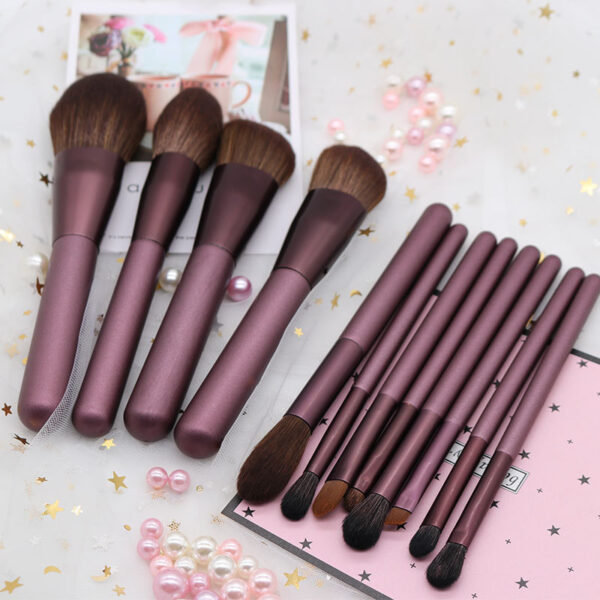 12 small grape beginner makeup brush sets - Image 5