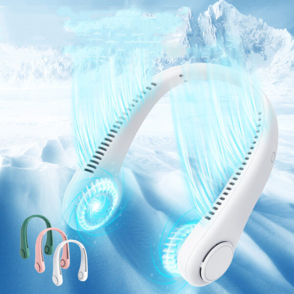 Rechargeable Neck Fan Hands Free USB Mini Fan Traveling Outdoor Sports Fans Portable Lazy Bladeless Hanging Neck Fan - Image 5