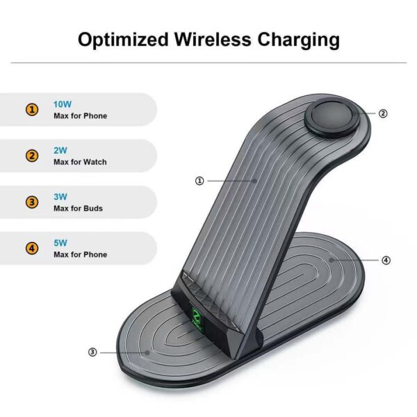 Compatible with Apple, Four-in-one Wireless Charger Mobile Phone IWatch Headset - Image 3