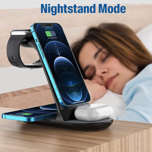 Compatible with Apple, Four-in-one Wireless Charger Mobile Phone IWatch Headset - Image 4