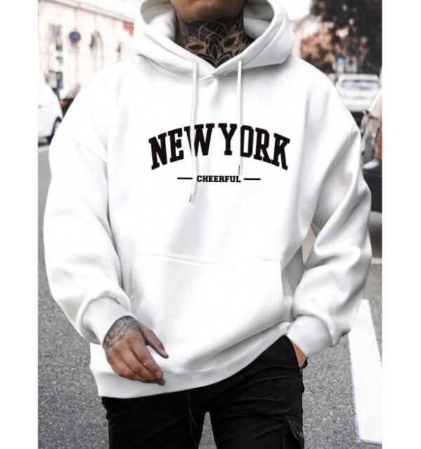 Men's Casual American-style Retro Loose Hooded Sweater - Image 2
