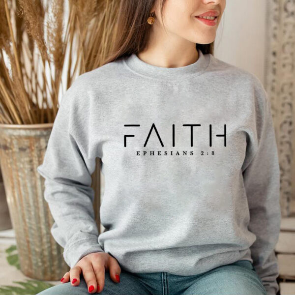 Trendy Faith Sweatshirt Bible Verse Shirt Christian Clothing - Image 2