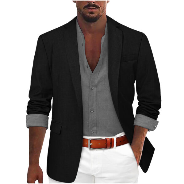 Men's Leisure Suit Fashion Personality Coat - Image 7