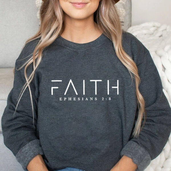 Trendy Faith Sweatshirt Bible Verse Shirt Christian Clothing - Image 8