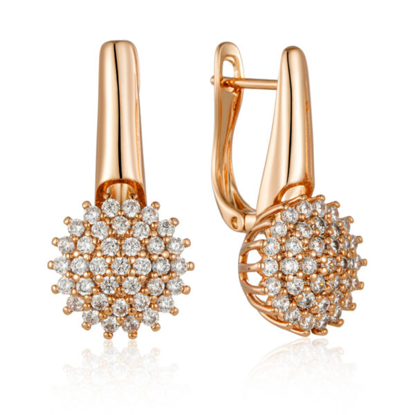 Women's Fashion Micro Zircon-inlaid Pendant Earrings - Image 2