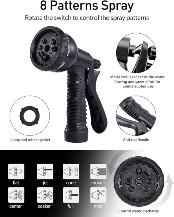 Retractable Garden Water Hose Set 100 In - 1 Pack - Image 5
