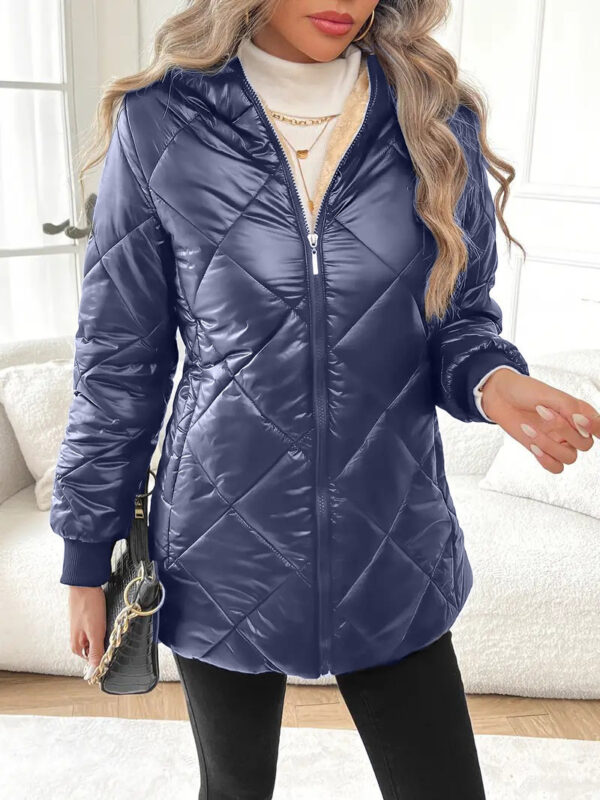 Autumn And Winter Long Sleeves Diamond Lattice - Image 4
