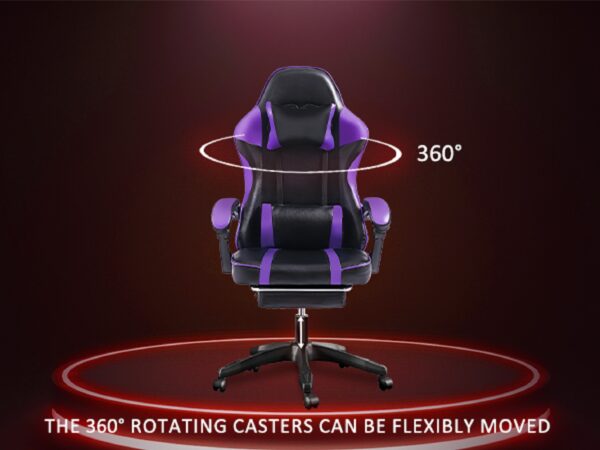 Ergonomic Gaming Chair For Adults, Adjustable Lumbar Backrest Office Chair - Image 5