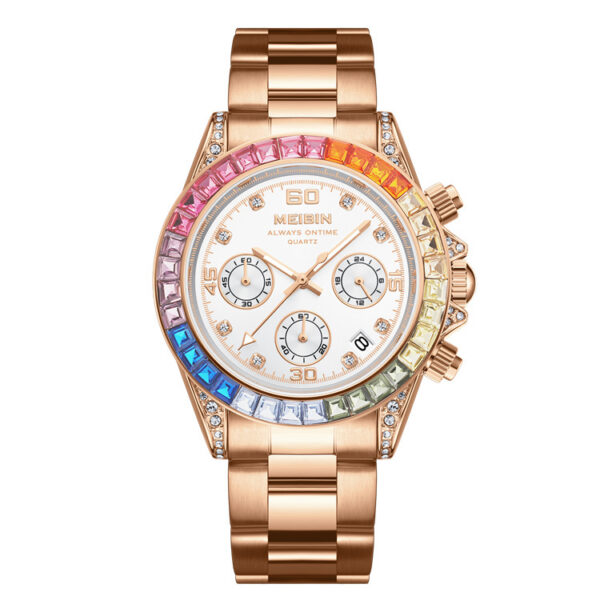 Ins Style Rainbow Circle Fashion Watch Sports Style Ladies Watch - Image 5