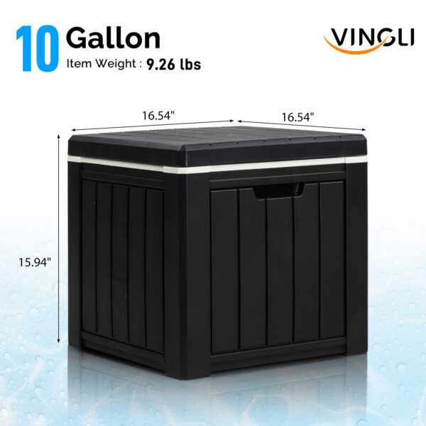 10 Gallon Cooler Side Table, Multi-purpose Ice Cooler Outdoor Cocktail Side Table For Camping, Picnic, Beach, Pool, Party - Image 9