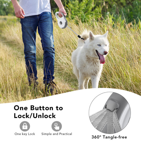 Retractable Reflective Dog Walking Tractor For Pet Products - Image 2