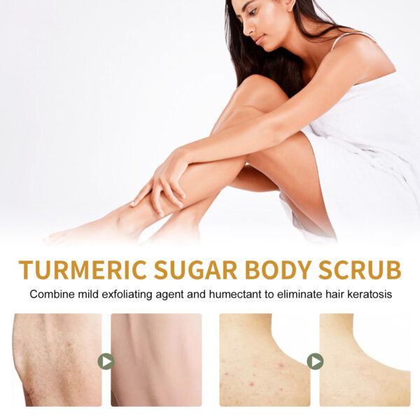 Turmeric Body Scrub Cream Smallpox Diluting Moisturizing Refreshing Smooth Skin Rejuvenation Cleansing Body Cutin - Image 5