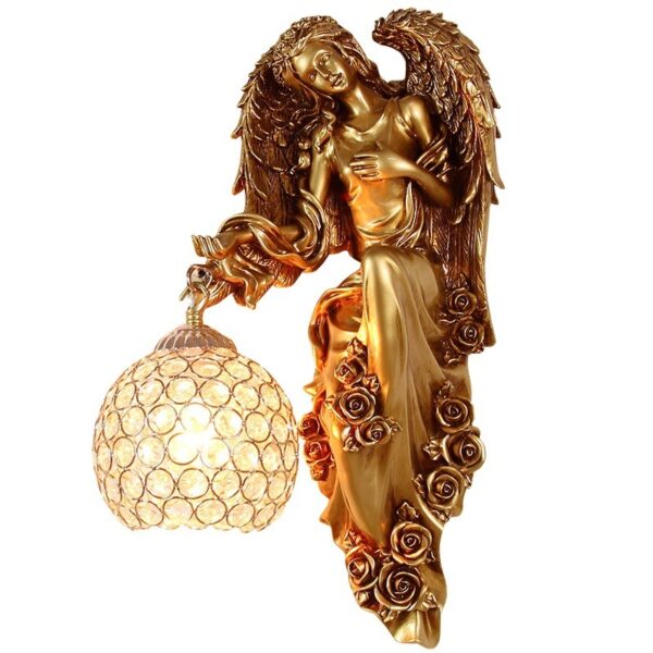 European Style Angel Wall Lamp Led Living Room Background Wall - Image 5