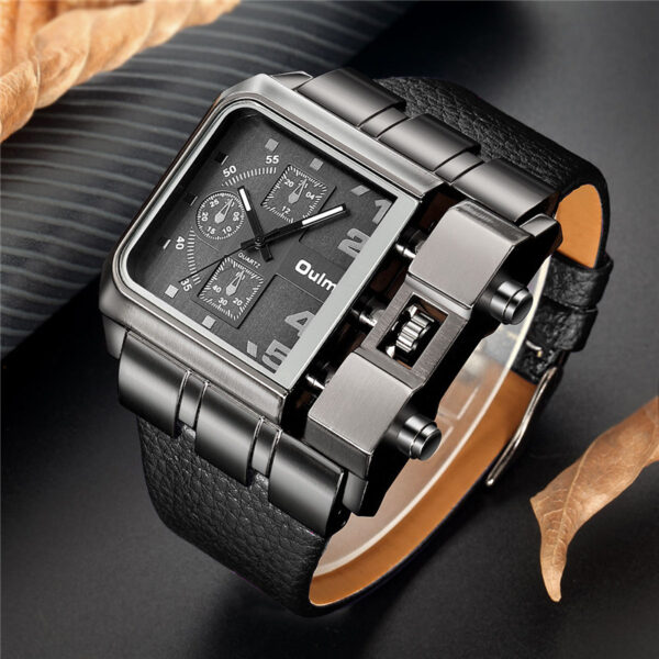 Quartz Watch Men's Watch Wholesale OULM Casual Belt Men's Watch - Image 2