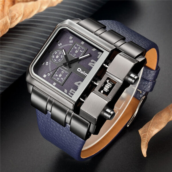 Quartz Watch Men's Watch Wholesale OULM Casual Belt Men's Watch - Image 4
