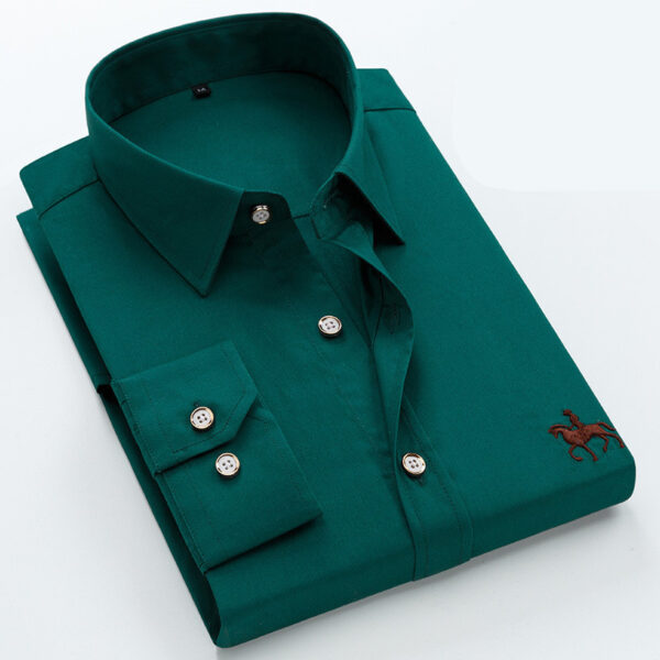 Men Fashion Long Sleeve Shirt Casual - Image 6