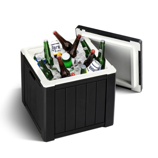 10 Gallon Cooler Side Table, Multi-purpose Ice Cooler Outdoor Cocktail Side Table For Camping, Picnic, Beach, Pool, Party - Image 2