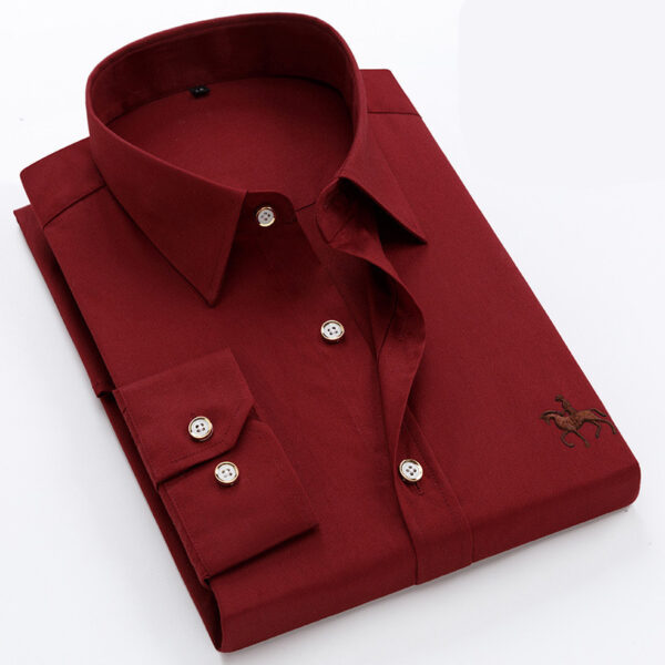 Men Fashion Long Sleeve Shirt Casual - Image 7