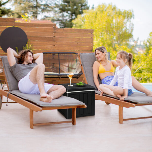 10 Gallon Cooler Side Table, Multi-purpose Ice Cooler Outdoor Cocktail Side Table For Camping, Picnic, Beach, Pool, Party - Image 10