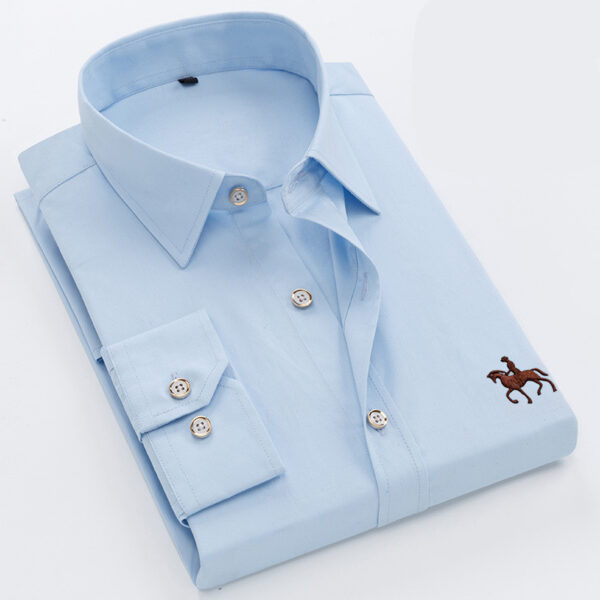 Men Fashion Long Sleeve Shirt Casual - Image 4