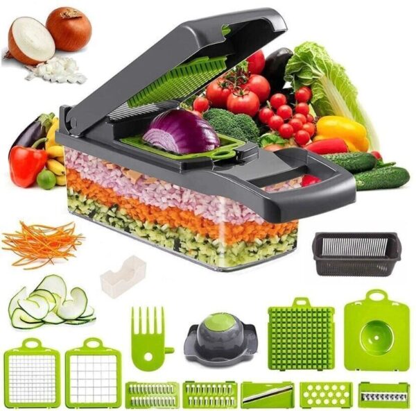 15 Multi Slicer Set Vegetable Slicer Kitchen Grater Vegetable Slicer Inserts Pus Separator - Image 3