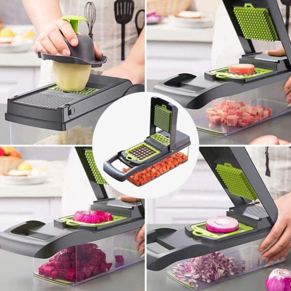 15 Multi Slicer Set Vegetable Slicer Kitchen Grater Vegetable Slicer Inserts Pus Separator - Image 5