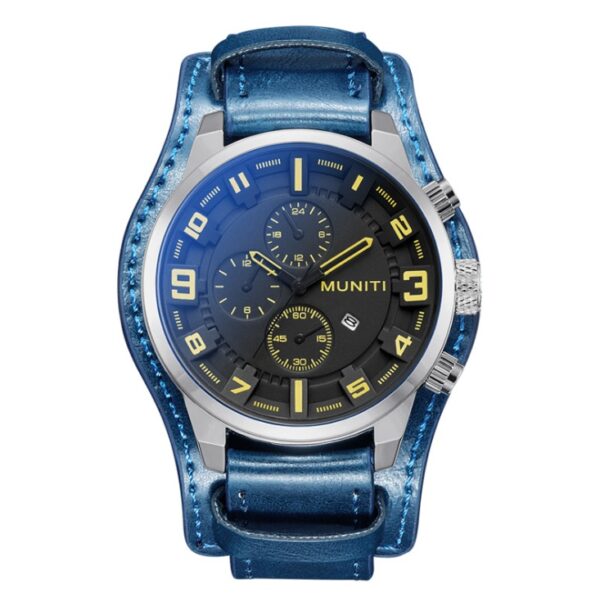 Men's Business Watch Quartz Watch Men's Belt Watch Waterproof Sports Watch - Image 5
