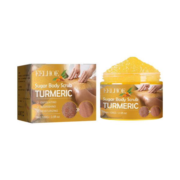 Turmeric Body Scrub Cream Smallpox Diluting Moisturizing Refreshing Smooth Skin Rejuvenation Cleansing Body Cutin - Image 3