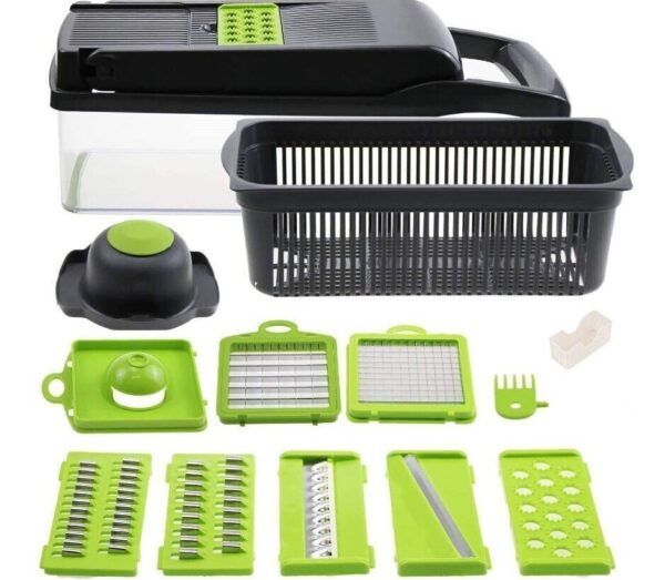 15 Multi Slicer Set Vegetable Slicer Kitchen Grater Vegetable Slicer Inserts Pus Separator - Image 10