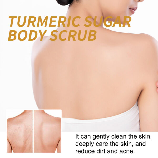 Turmeric Body Scrub Cream Smallpox Diluting Moisturizing Refreshing Smooth Skin Rejuvenation Cleansing Body Cutin - Image 7