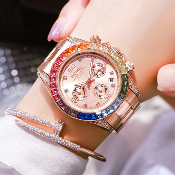 Ins Style Rainbow Circle Fashion Watch Sports Style Ladies Watch - Image 9