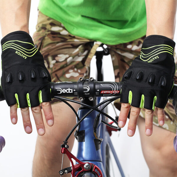 Men's And Women's Outdoor Sports Cycling Luminous Gloves - Image 6