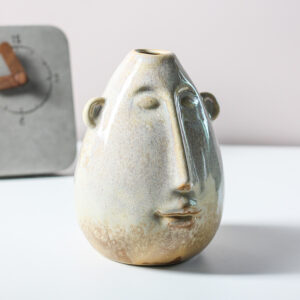 Modern Light Luxury Ceramic Vase Ornaments Retro Face