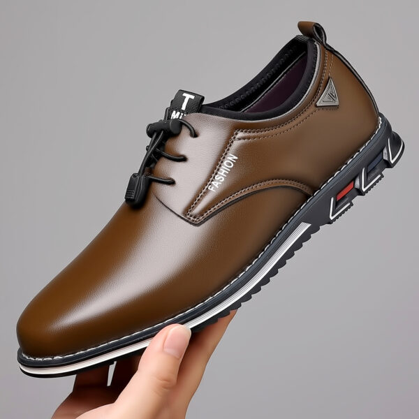 Plus Size Casual Leather Shoes Male - Image 5