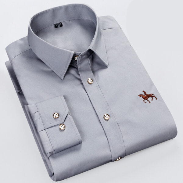 Men Fashion Long Sleeve Shirt Casual - Image 5