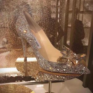 New Women's Wedding Dress French Crystal Shoes