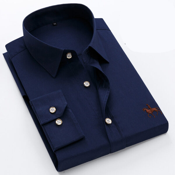 Men Fashion Long Sleeve Shirt Casual - Image 3