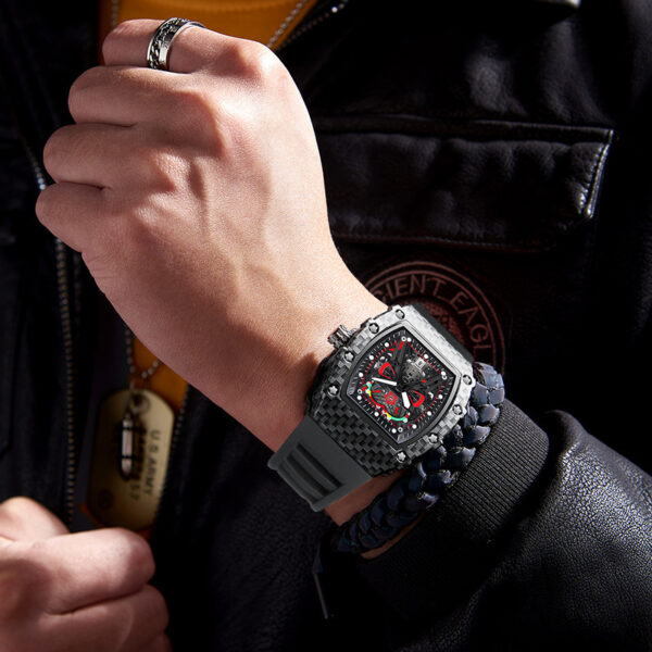 Trendy Waterproof Luminous Men's Watch Personal Watch Quartz Watch - Image 3