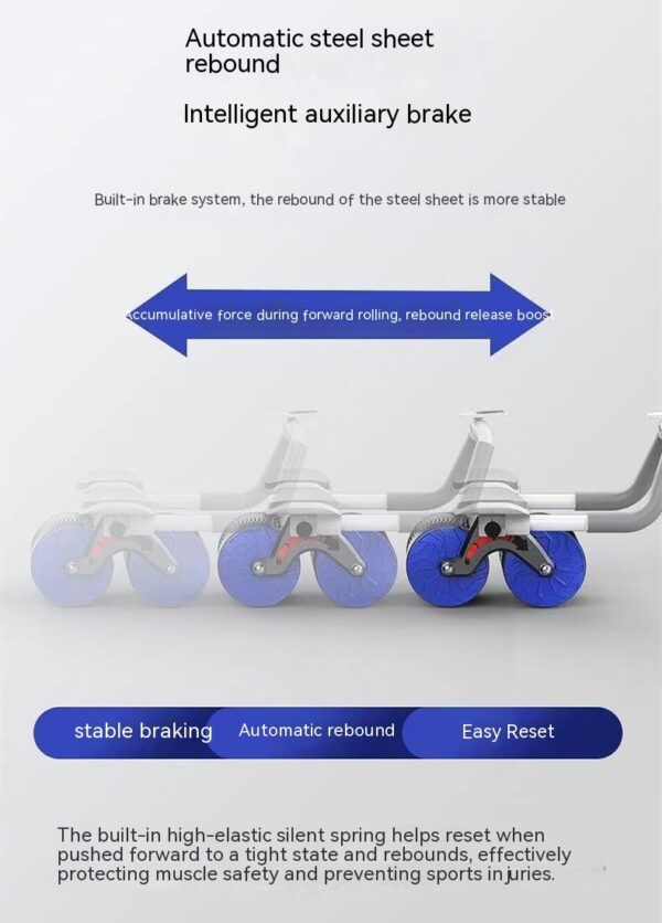 Abdominal Wheel Automatic Rebound Belly Contracting And Abdominal Rolling Exercise - Image 2