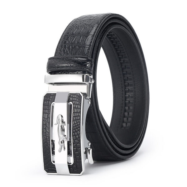 Men's Crocodile Belt Alloy Comfort Click Belt - Image 9