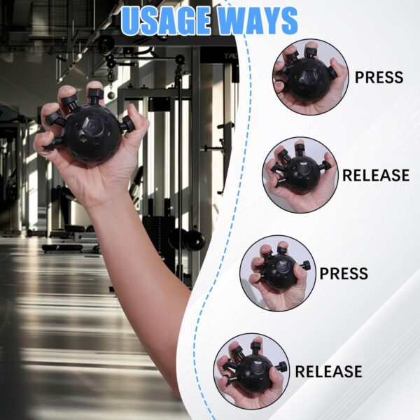 Gym Finger Hand Strengthener Grip Adjustable Resistance Hand Balls Gripper Exerciser For Forearm Strength Climbing Training - Image 3