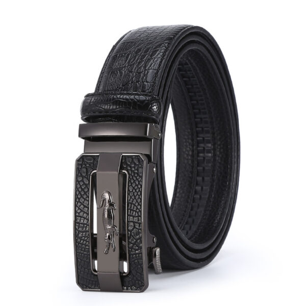 Men's Crocodile Belt Alloy Comfort Click Belt - Image 7